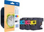 Brother LC125XL Rainbow Pack - Confezione Da 3 - Super High Yield - Giallo, Ciano, Magenta - Originale - Blister Con Acustica/E