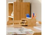 Relaxdays 10022189_0 Relaxdays Schreibtisch-Organizer Braun