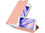Cadorabo Custodia Per Cellulare Per Nokia Lumia 650 Custodia Protettiva In Rosa Cover Etui Book Case Booklet