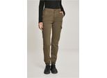 DáMské Kalhoty Urban Classics Donna Pantaloni Cargo A Vita Alta Oliva - 26