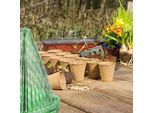 Relaxdays Cappello Vegetale Verde 48 Pezzi