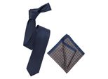 Krawatte VENTI VENTI Accessoires gemustert, Herren, blau, 100% Seide, Krawatten