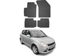 2005-2010 Suzuki Swift Tappetini Tpe Nero 4 Pz