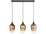 Globo Lighting HäNgeleuchte "Lavus", Bunt, Ø 18Cm H: 120Cm, 1 Stk., Leuchten, HäNgelampe/Pendelleuchte/HöHe KüRzbar/Wohnzimmer/Esszimmer, HäNgeleuchte