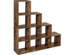 Vasagle Libreria Con 10 Scomparti, Scaffale Con Scomparti Aperti, Mobile Per Decorazioni, Cornici, Soggiorno, Camera Da Letto, Ufficio