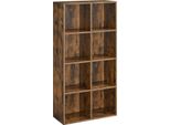 Vasagle 8 Cubi Libreria Cubo Scaffale Di Stoccaggio Freestanding Mobile Per Ufficio Soggiorno Camera Da Letto Rustico Marrone