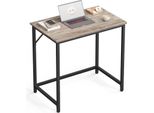 Scrivania Vasagle, Piccola Scrivania Per Computer, Ufficio Per Studio, Camera Da Letto, 50 X 80 X 76 Cm, Design Industriale, Struttura In Metallo