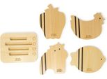 Set Di Quattro Taglieri In Legno Per Bambini Di Astrup - Set Di Taglieri