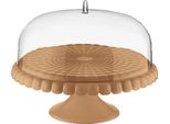 Alzata Per Torte Con Coperchio Tiffany 30 Cm In Terracotta