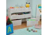 Scaffale Relaxdays Per Bambini Con 9 Scatole In Tessuto