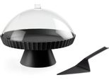 Vassoio Per Torte Con Coperchio E Paletta Agora Carbon Black