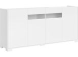 Itamoby - Madia 4 Ante 174X40X81 Cm Riflesso Bianco Lucido