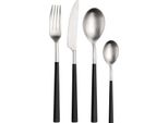 Set Di Posate Pintinox Hive Nero 24 Pezzi - Acciaio Inox E Abs