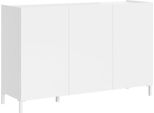 Itamoby - Madia 3 Ante 130X40X84 Cm Solaria Bianco Lucido