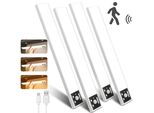 20Cm Gabinetto Illuminazione Ha Portato Con Rilevatore Di Movimento 4 Pezzi Wireless Striscia Led Ricaricabile Sotto La Luce Gabinetto Cucina Luce Sensore Per Armadio Interno