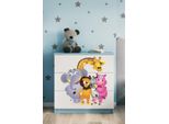 Cassettiera Per Bambini Zoo Nel Colore Blu Babydreams