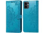 Oppo Reno 13 F Sleeve - Pelle Finta - Flip Cover Imoshion - Colore Turchese