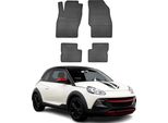2012-2019 Opel Adam Tappetini In Gomma Nera 4 Pz