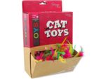 Display Toys Magic Cat Topo Di Cotone Con Piume 6 Cm 80 Pezzi