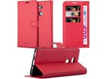 Cadorabo Custodia Per Sony Xperia XA2 Ultra Cover Protettiva In Rosso Custodia Per Cellulare Cover Chiusura Magnetica