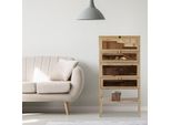 Relaxdays 10023712_0 Relaxdays HamsterkäFig Braun 60,0 X 40,0 X 120,0 Cm