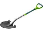 Verto 15G003 Pala/Trowel Spade Fibra Di Vetro, Acciaio Nero, Verde, Metallizzato