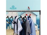 Relaxdays 100 X Appendiabiti Per Bambini Grigio Velluto