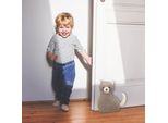 Gatto Fermaporta Pesante In Tessuto - Supporto Per Porta Con Imbottitura In Sabbia - Hxlxp 255 X 22 X 10 Cm - Marrone