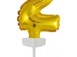 Palloncino Amscan In Foil Numero '2' 18,5 X 9 Cm Oro