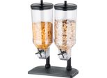 Aps 11841 Distributore Di Cereali Aps Duo Fresh & Easy Nero 2 X 4,5 Litri
