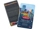 Derwent Procolour Matite Colorate In Metallo Confezione Da 12 Colori Assortiti