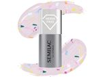 Semilac Top Per Smalti Ibridi No Wipe Matte - Violet Galaxy (Senza Hema) 7Ml