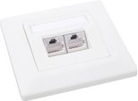 Presa Solarix SX9-2-5E-STP-WH CAT5E Stp 2 X RJ45 Da Incasso Bianco