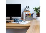 Set Di 2 Organizer Da Scrivania In Feltro Relaxdays
