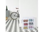 Set Relaxdays Di 6 Scatole Per Scarpe Completamente Trasparenti