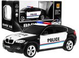 Bmw X6, Auto Della Polizia Per Bambini Dagli 8 Anni In Su. Polizia Telecomandata In Scala 1:24. Luci Del Gallo