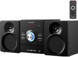 Sistema Compatto Cyberlux Con Lettore Cd Altoparlanti Bluetooth Sistema Musicale Mini Hifi Sistema Stereo Usb Aux In CD/MP3 Radio Fm 30 Slot Di Memoria Sistema Con Display A Led E Altoparlanti Sistema Micro Hifi