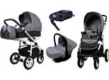 BabyLux® Alu Way | 4in1 Kinderwagen Set | Steel Arrow | Kombikinderwagen | Kinderwagenset | Isof