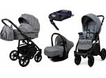 BabyLux® Color Lux | 4in1 Kinderwagen | Grey Flex | Kombikinderwagen | Kinderwagenset | Isof