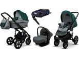 BabyLux® Sky Lark | 4in1 Kinderwagen Set | Grey Flex Green | Kombikinderwagen | Kinderwagenset |