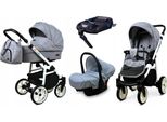 BabyLux® Color Lux | 4in1 Kinderwagen Set | Silver Flex | Kombikinderwagen | Kinderwagenset | Is