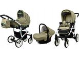 BabyLux® Largo | 3in1 Kinderwagen Set | Fern Leaf | Kombikinderwagen | Kinderwagenset | Buggy +