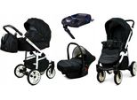 BabyLux® Color Lux | 4in1 Kinderwagen Set | Onyx | Kombikinderwagen | Kinderwagenset | Isofix-Ba
