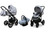 BabyLux® Sky Lark | 3in1 Kinderwagen Set | Silver Flex | Kombikinderwagen | Kinderwagenset | Bug