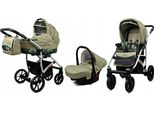 BabyLux® Largo | 3in1 Kinderwagen Set | Fern Leaf | Kombikinderwagen | Kinderwagenset | Buggy +