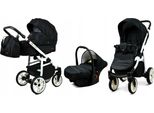 BabyLux® Color Lux | 3in1 Kinderwagen Set | Onyx | Kombikinderwagen | Kinderwagenset | Buggy + B