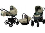 BabyLux® Largo | 3in1 Kinderwagen Set | Fern Leaf | Kombikinderwagen | Kinderwagenset | Buggy +