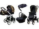 BabyLux® Color Lux | 4in1 Kinderwagen Set | Gold Jungle | Kombikinderwagen | Kinderwagenset | Is