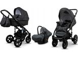 BabyLux® Sky Lark | 3in1 Kinderwagen Set | Black Flex | Kombikinderwagen | Kinderwagenset | Bugg