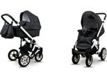 BabyLux® Sky Lark | 2in1 Kinderwagen Set | Black Flex | Kombikinderwagen | Kinderwagenset | Bugg